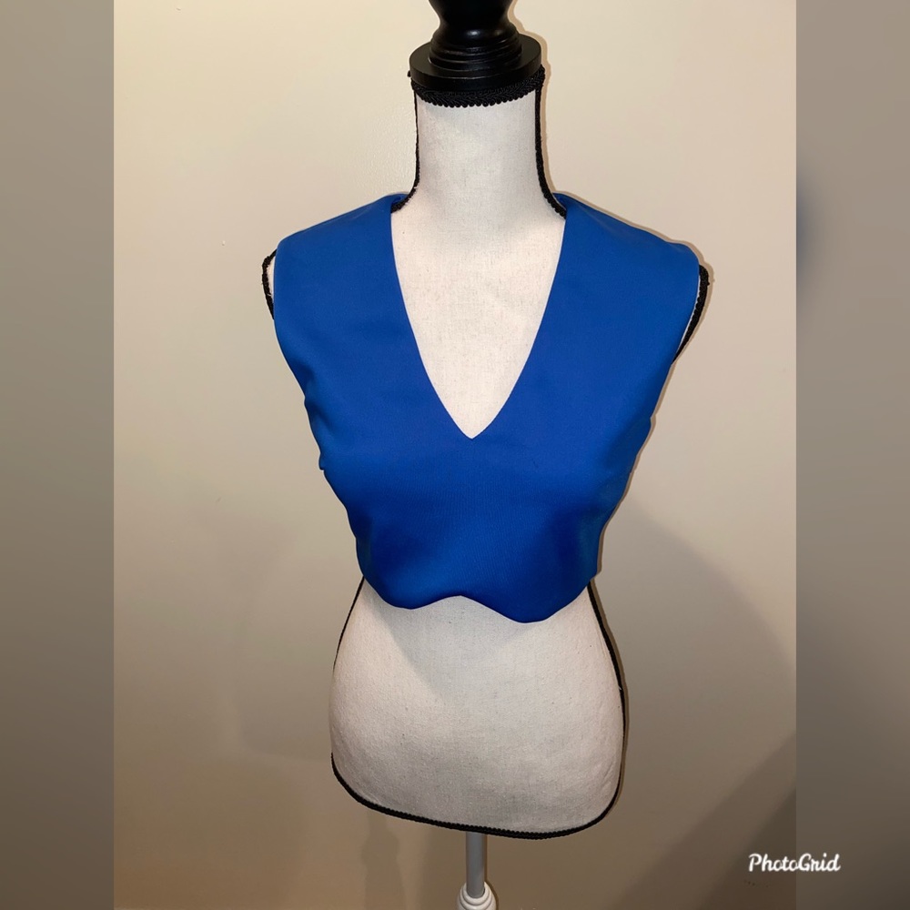 Necessary Clothing size medium royal blue crop